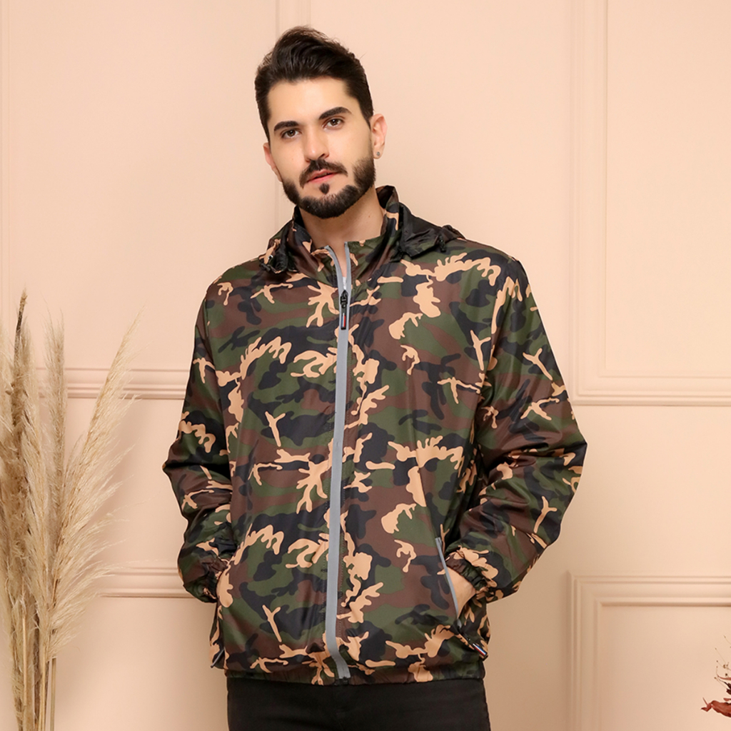 Jaqueta bomber masculina store camuflada