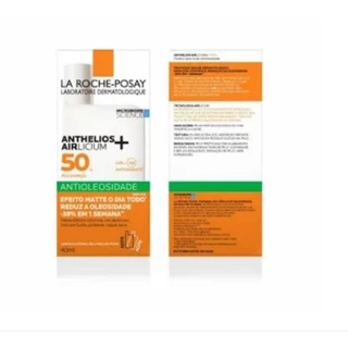 Protetor Solar Facial La Roche-Posay Anthelios Airlicium Fluido Antioleosidade Sem Cor FPS 50 40mlanthelios
40ml