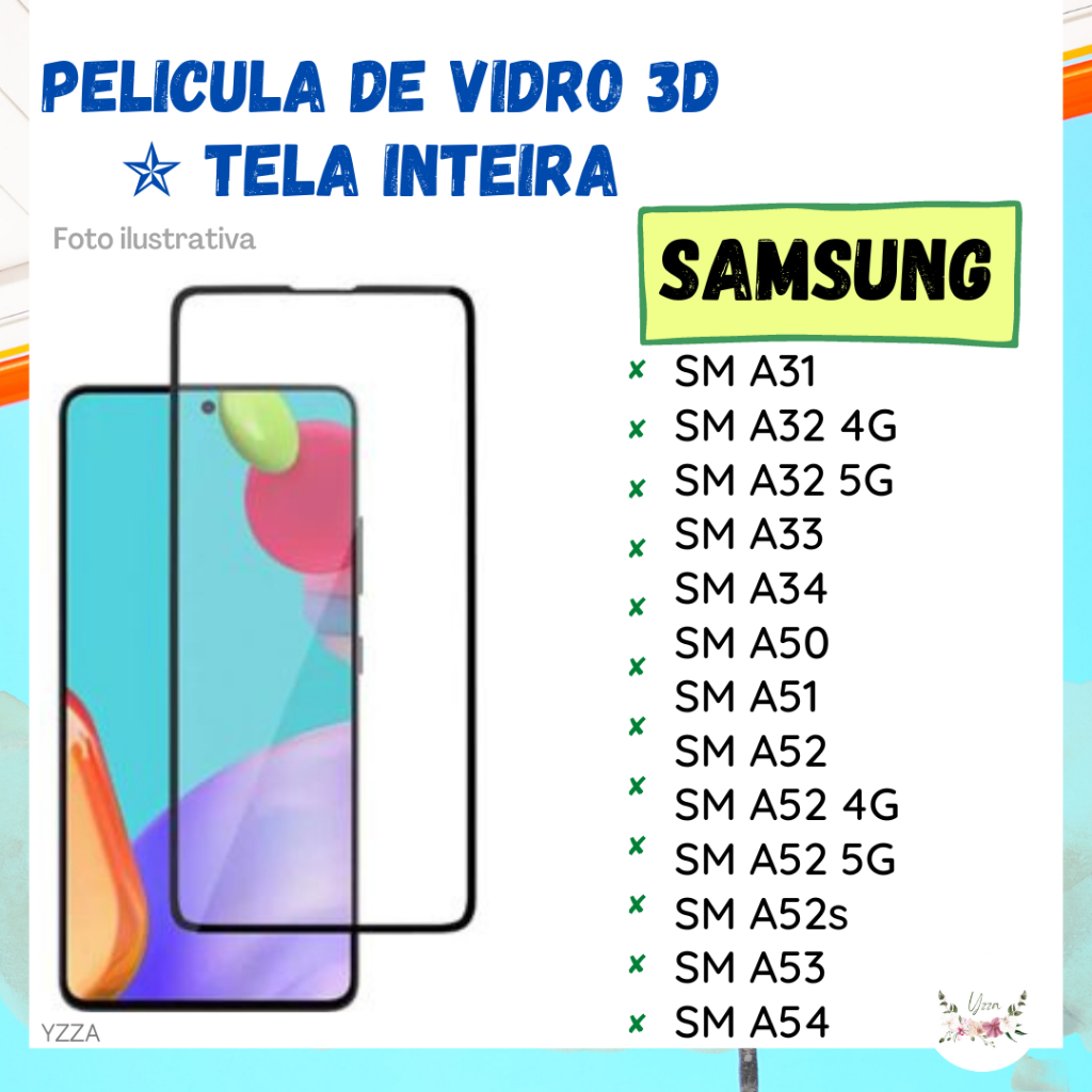 Smartphone Galaxy A54 Samsung SM-A546EZKMZTO 256GB 5G 8GB RAM Tela