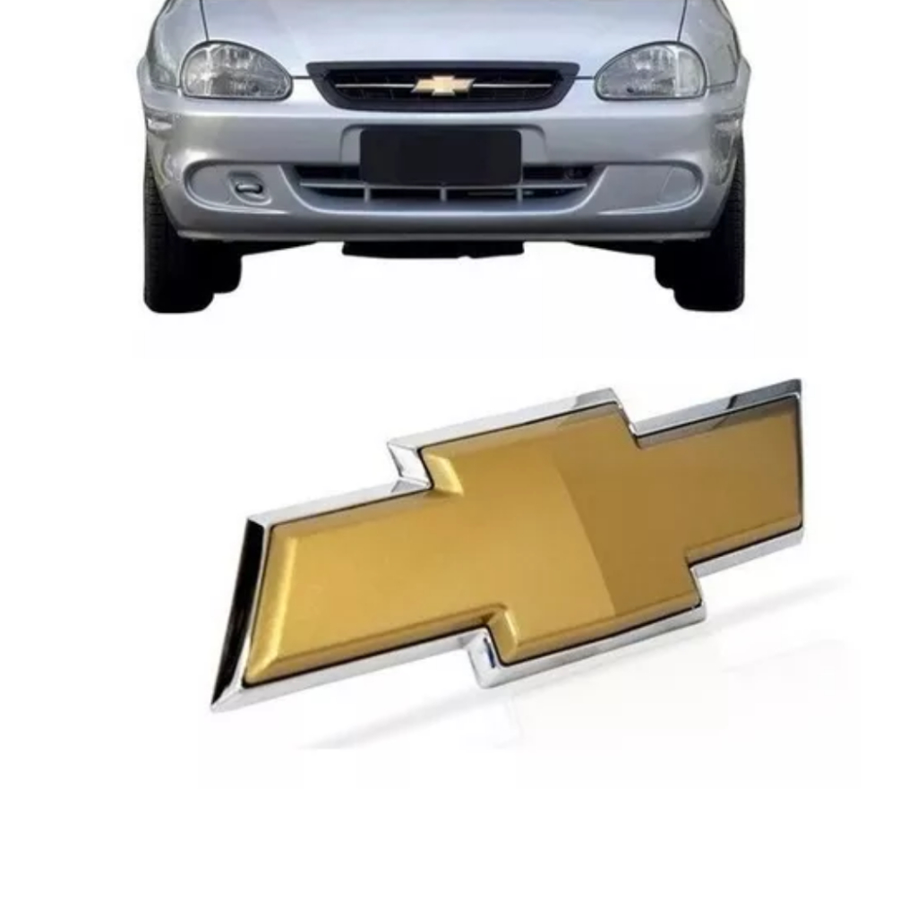 Emblema Da Grade Frontal Símbolo Dourado do Corsa Classic [Amaral Auto  Peças]