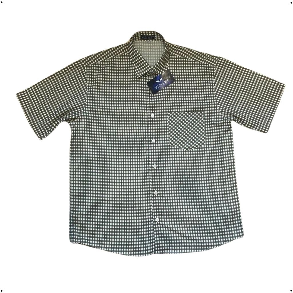 Camisa Masculina Country Xadrez Manga Curta Poliéster Ref: 1003