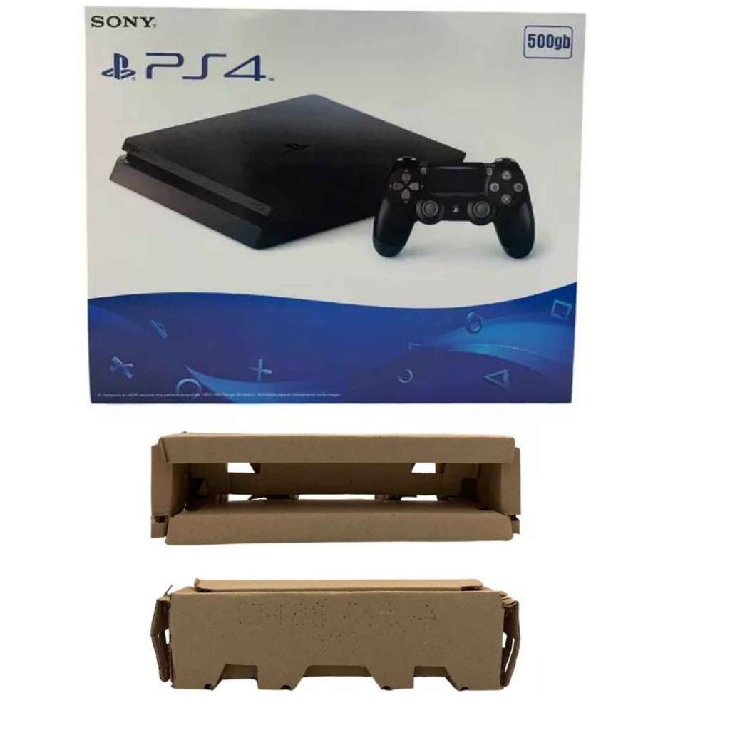 Caixa PS 4 Branca Vazia com encarte PS4 SIM 500GB com berço