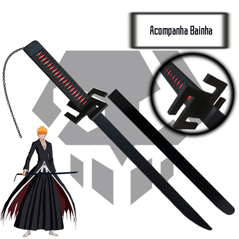 Espada / Katana Bankai Ichigo em MDF (Madeira) Bleach Shopee Brasil
