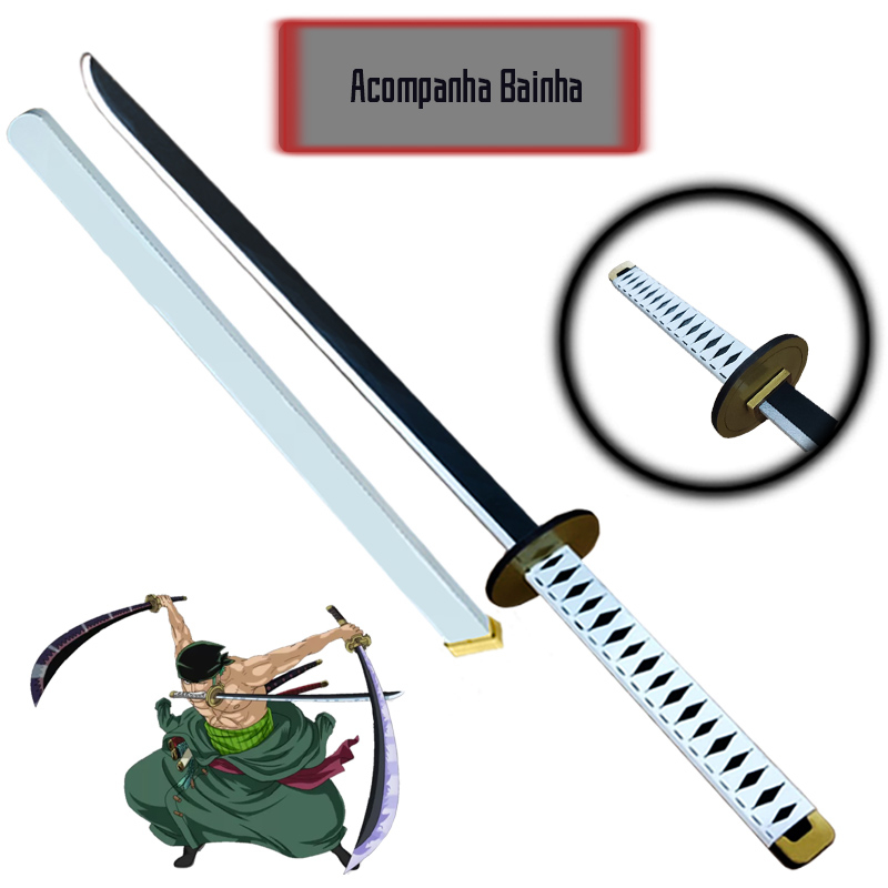 Espada / Katana Wado Ichimonji Zoro One Piece em MDF com Bainha 90cm Shopee Brasil