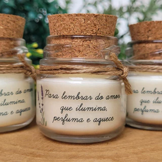 Lembrancinha vela cordão juta Casamento PRONTA ENTREGA