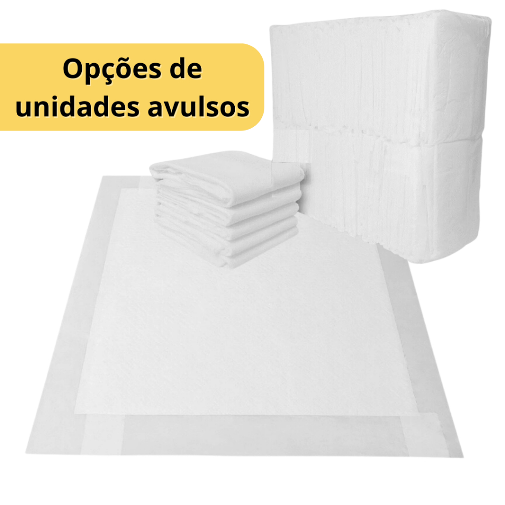 Tapete Higiênico Para Cães 60x60cm - Combos de unidades avulsos