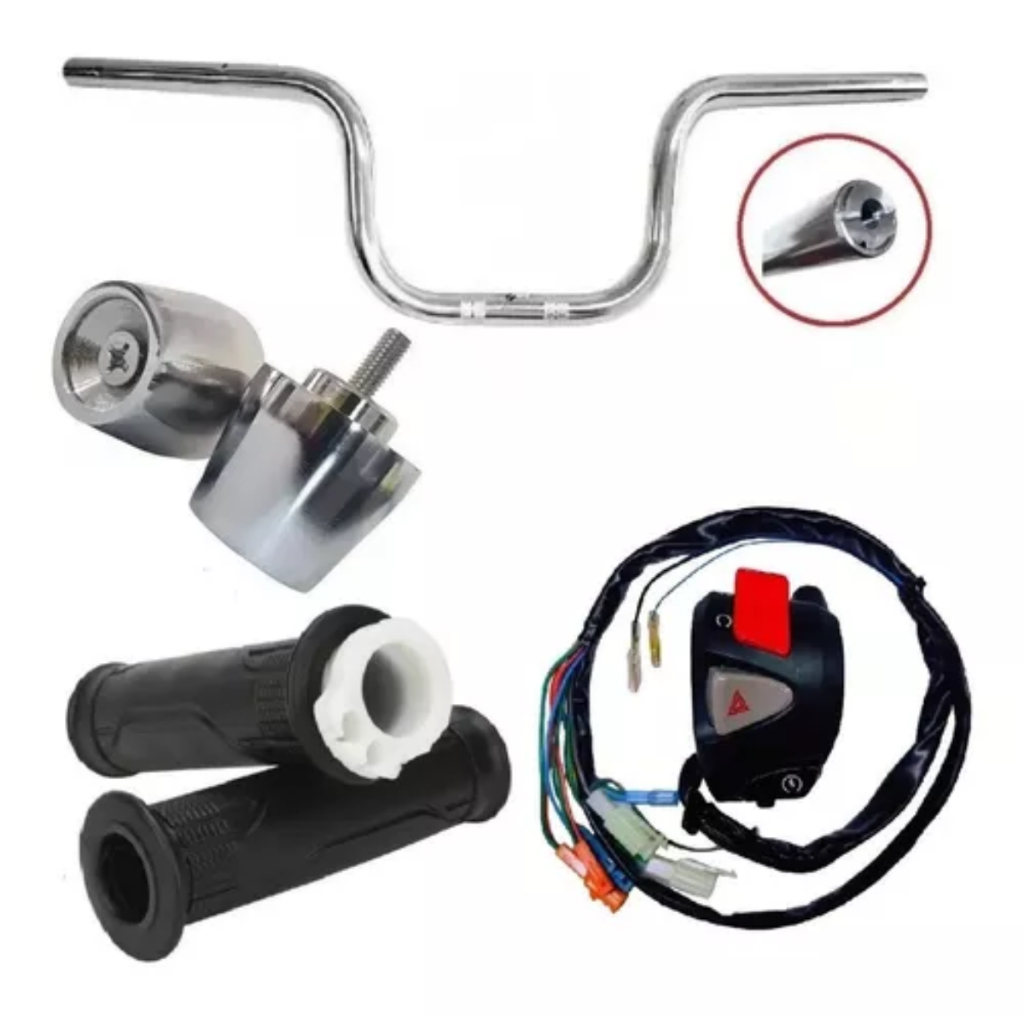 Kit Guidão Cg Cargo 160 2016/2022 + Manopla Com Roldana + Pesinho PCX ...