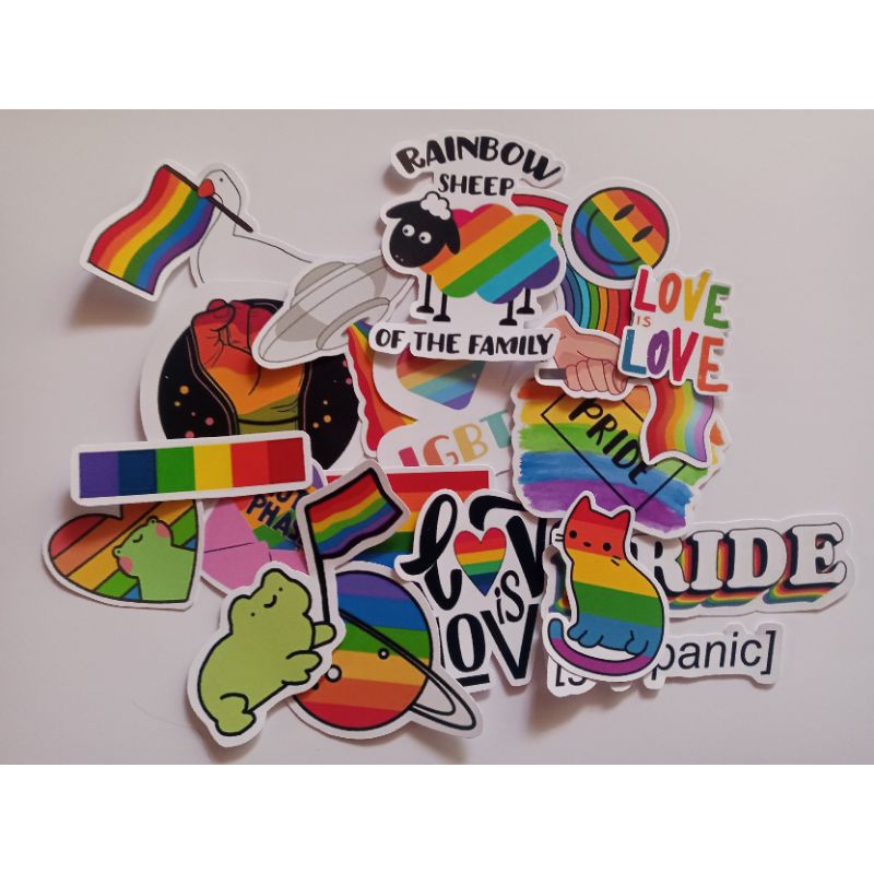  Dark Spark Decals Bandera LGBTQ+ con símbolo de