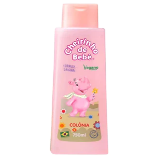 Colônia Cheirinho de Bebê Rosa 750mL