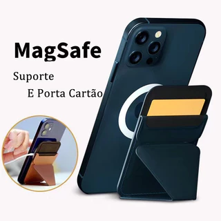 Capa Carteira Magnética De Couro Com Suporte Para Cartão Magsafe Iphone 12/13/14 Pro Max