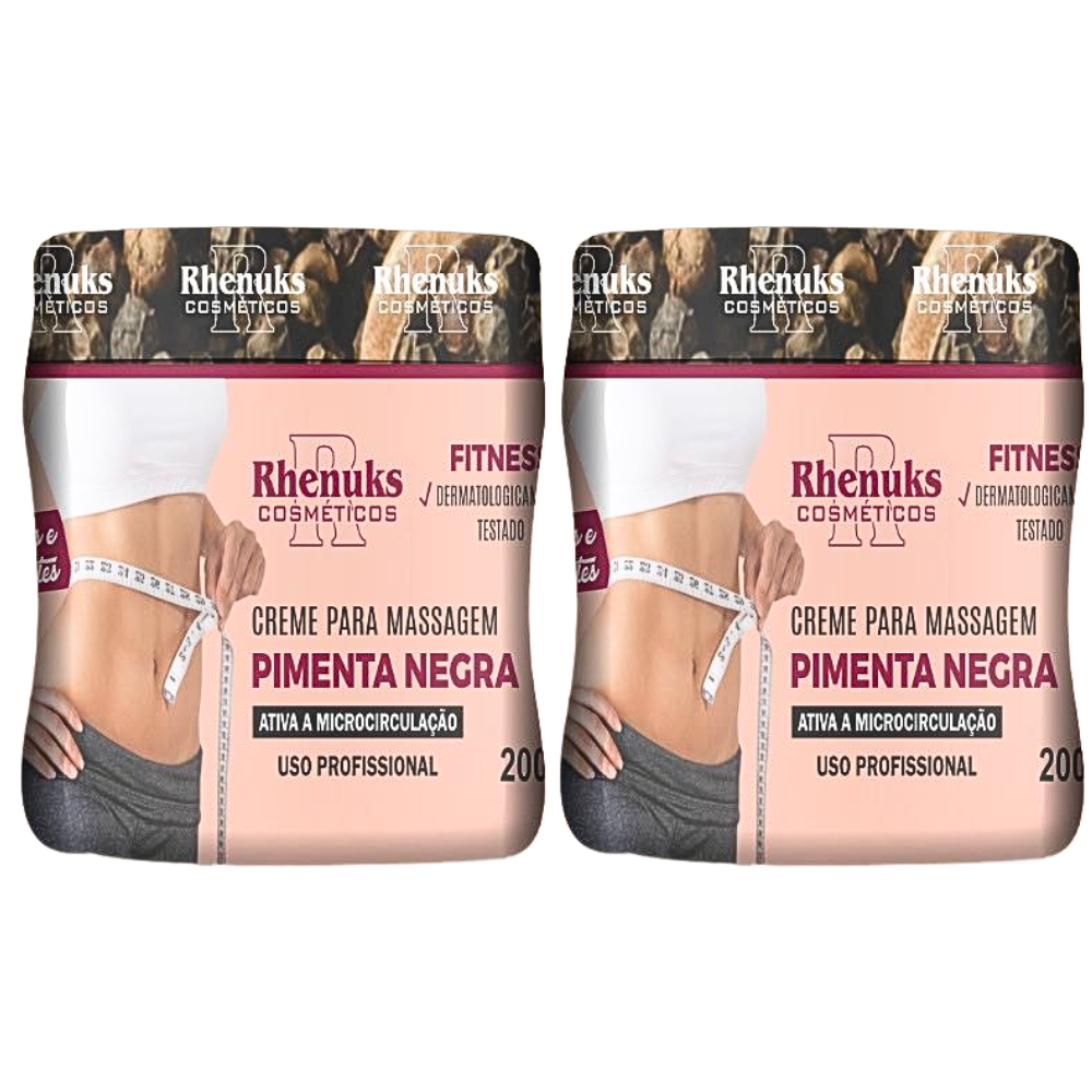 Kit Gel Redutor De Medidas Pimenta Negra G Combate Estrias E