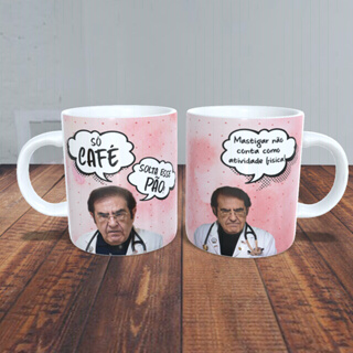 Caneca Porcelana Dr Nowzaradan (só Café, Solta Esse Pão)