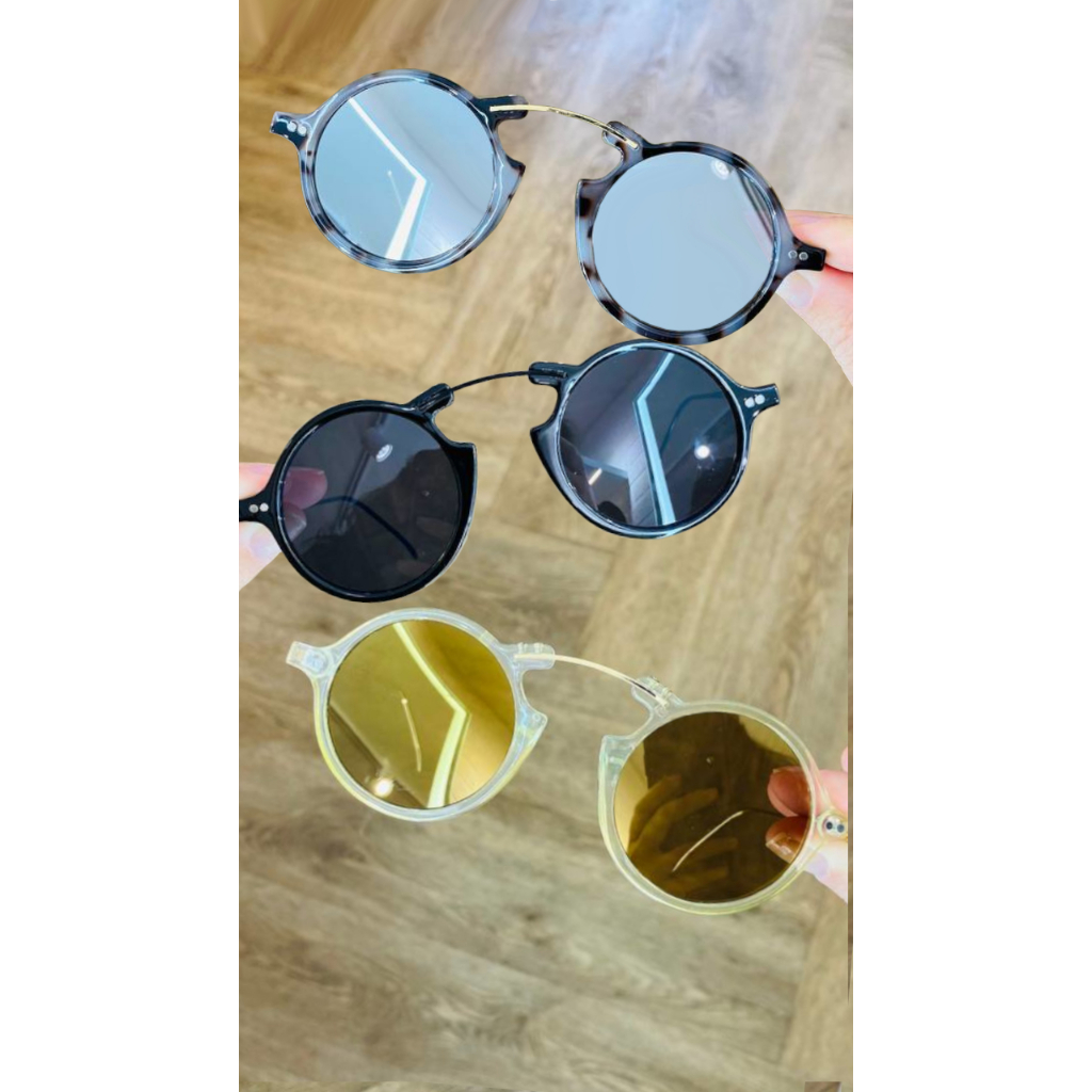 Óculos de Sol Oval Feminino Óculos Escuros Redondo Novidade Trend 2023