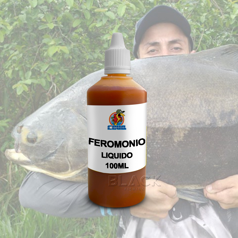 Atrativo Feromonio Para peixe Liquido 100ml para Pesca Artificiais Naturais Massas Infalível