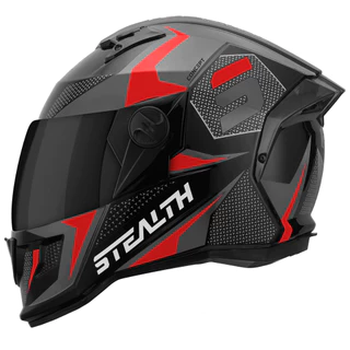 Capacete de Moto Feminino Masculino Urbano Fechado Pro Tork Stealth Concept Brilhante com Viseira Fumê
