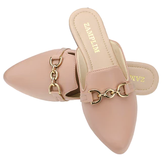 Mule Sapatilha Feminino Casual Promoção Preto / Nude
