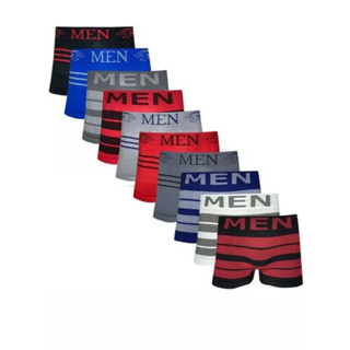 Kit 10 Cuecas Boxer Masculina / Cores Variadas