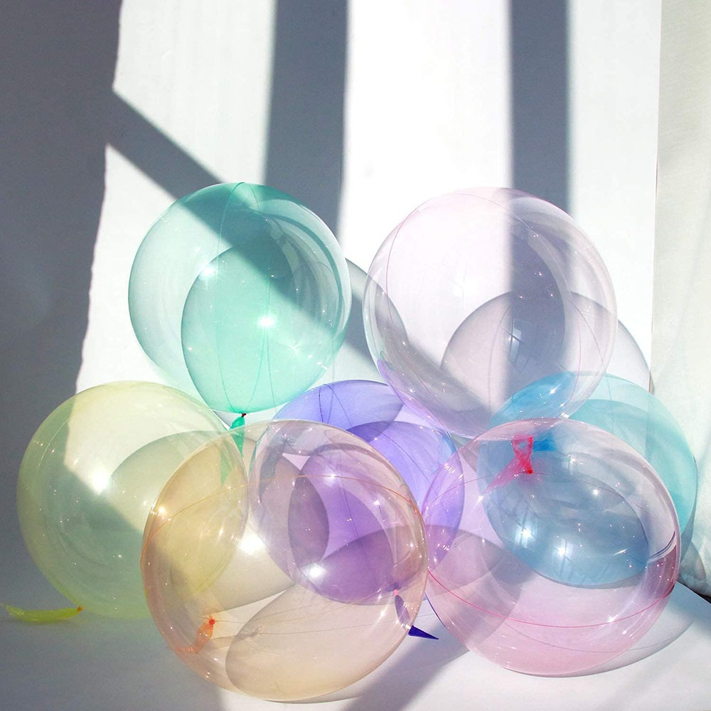 Balão Bubble Colorido Transparente 36