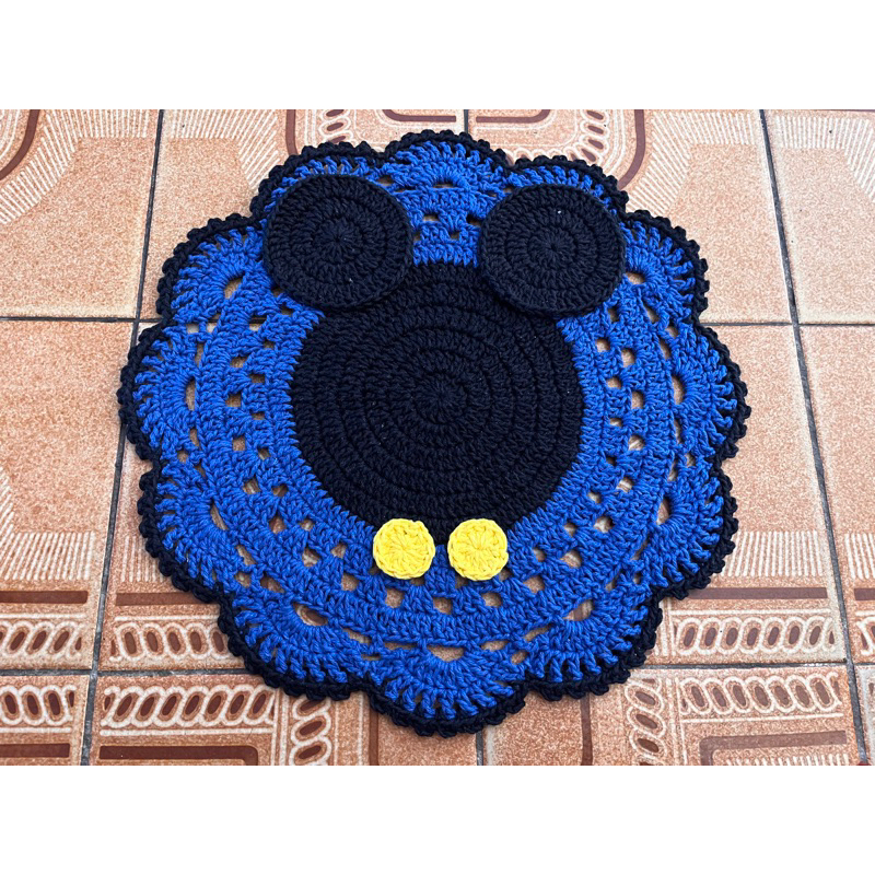 sousplat mickey/ jogo americano/ toalhinha crochê