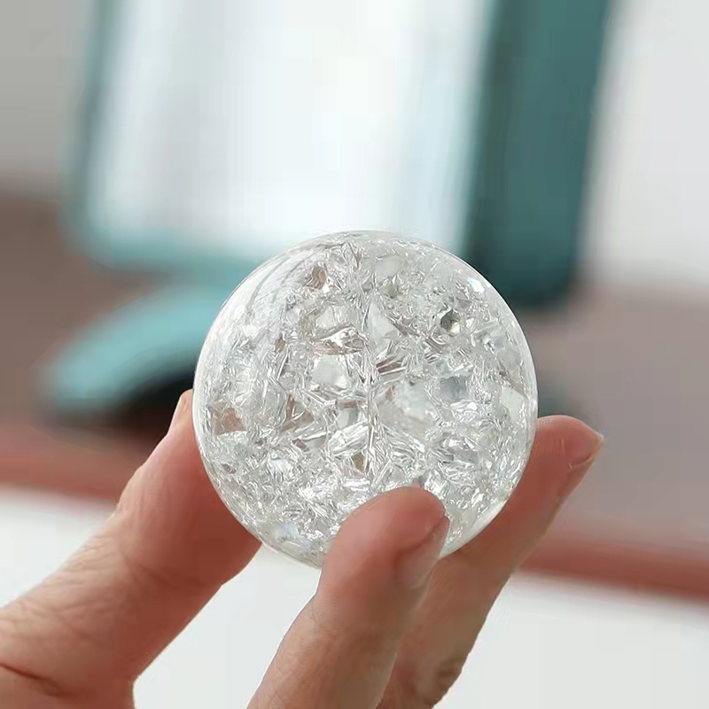 Bola de cristal 50mm de cristal meditação bola globo para
