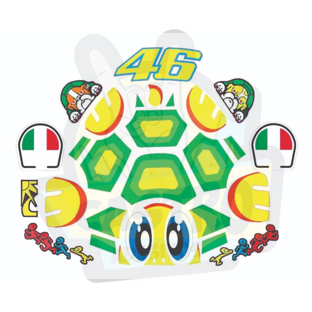 Adesivo PARA Capacete Aberto Blade Turtle Tartaruga VERDE | Shopee Brasil