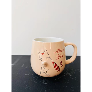 Caneca gato 3D cerâmica 300 ml