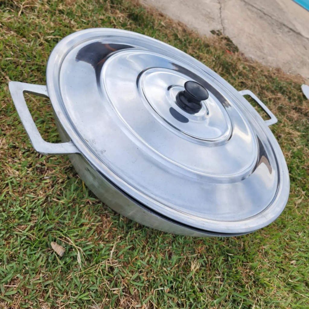 Tacho Feito Com Alumínio Fundido Reforçado 3,5LItros Para Fogão a Lenha ...