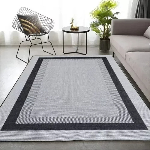 Tapete Para Sala Grande Sisal Cinza 2,00x2,50m Sem Pelo Lancer