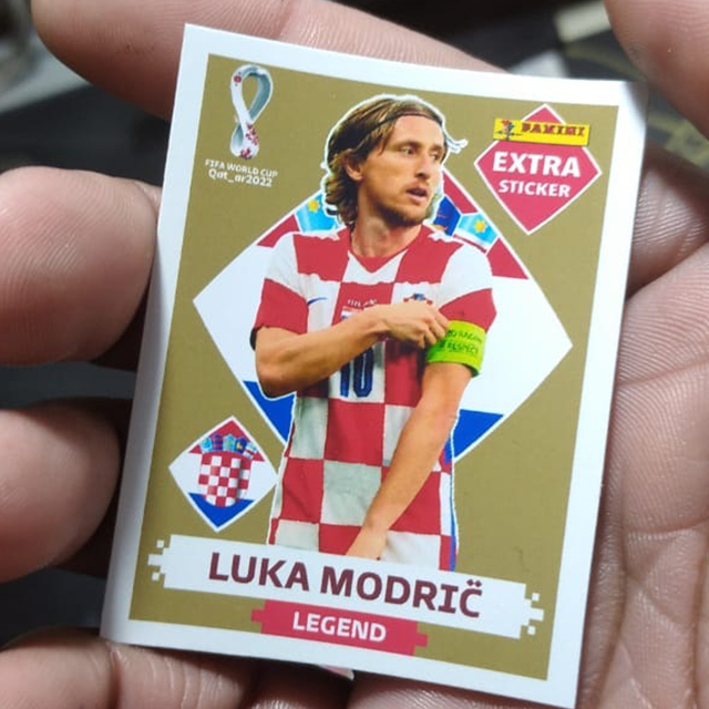 Figurinha Copa Qatar 2022 - Luka Modric Extra Legend | Reprint Nobrand ...