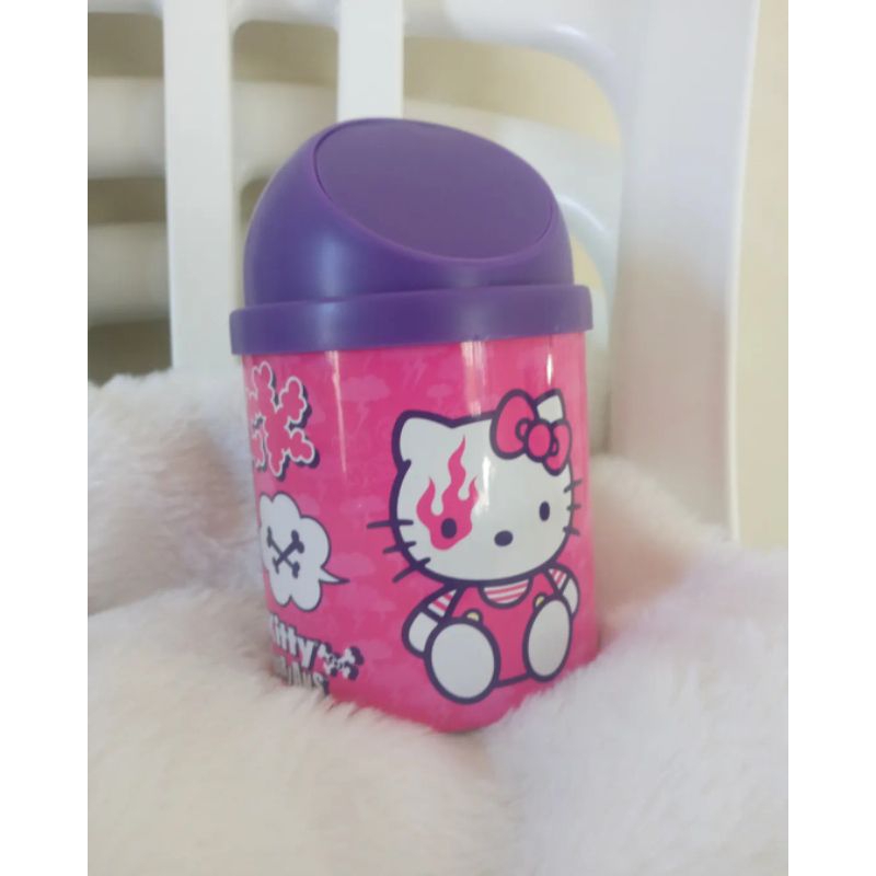 Mini lata de lixo hello kitty °•..°.. Shopee Brasil