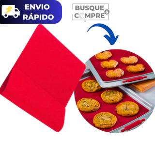 Tapete Culinário Manta de Silicone Antiaderente para Forno Assar Bolos Pães Pizzas Massas Forrar Assadeiras Tapetinho Cozinha Cozinheiro Culinária