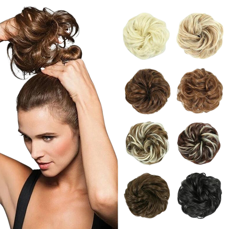 Coque Grego Orgânico Aplique Para Penteado Super Natural Liso Ondulado