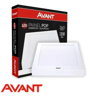 Painel Led Plafon Luminaria 18w Quadrado Sobrepor 6500k Branco Frio ( 12 Meses de Garântia )