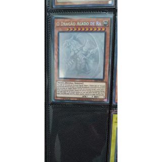 Dragão alado de Rá Yugioh card original raridade Ghost rare em perfeito estado rarissimo