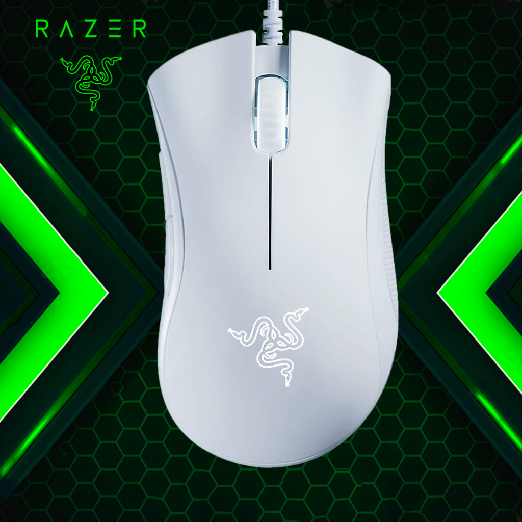 Mouse Razer Deathadder Essential Branco Gamer Original | Shopee Brasil