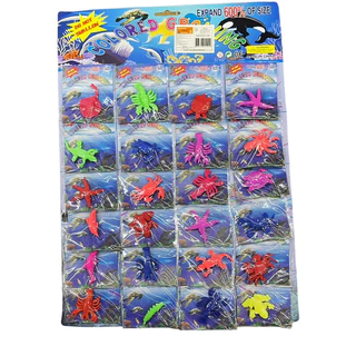 Dinossauro/frutos do mar Cresce Na Água Animal Em Gel Bichinho Expande Na Água，kit 24 pacotinho