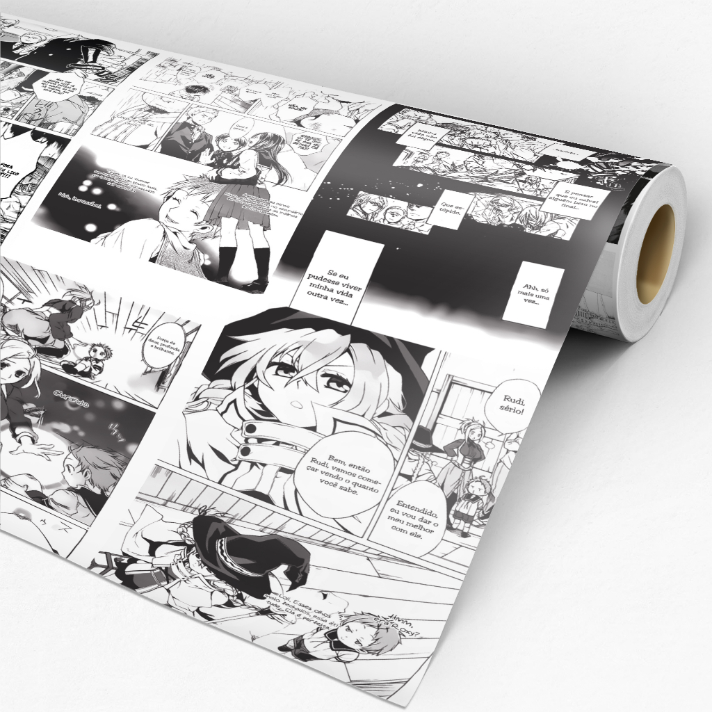 Papel De Parede Adesivo Autocolante Lavável Quarto Mangá Naruto Anime 1x50