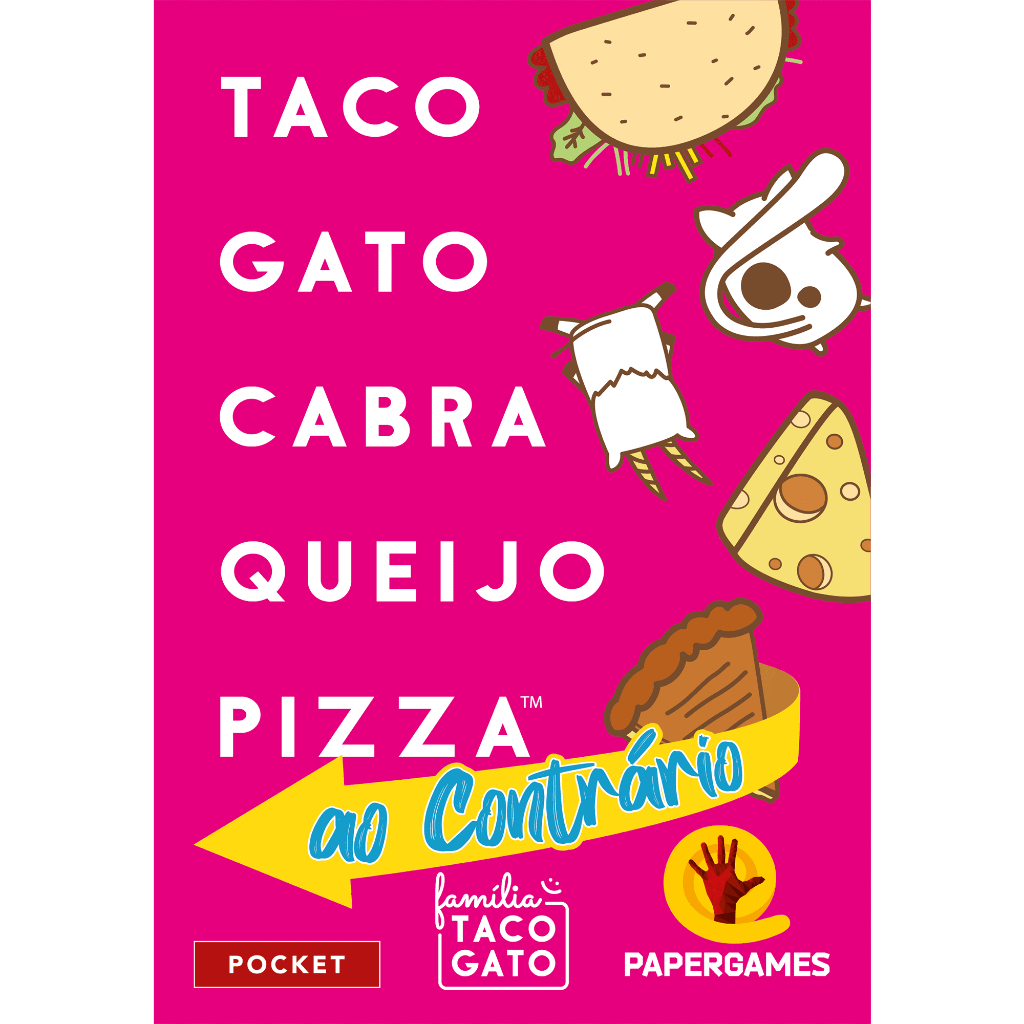 Taco Gato Cabra Queijo Pizza: ao Contrário (Família Taco Gato) + Carta  Promocional Elefante Grátis! - PaperGames - Jogos de Mesa Modernos -  #umjogoemcadamesa