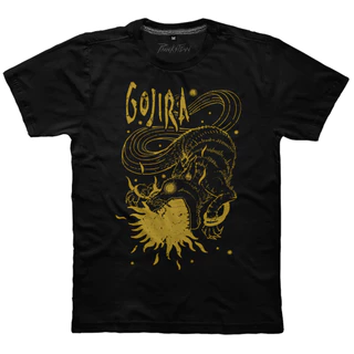 Camiseta Malha Premium 100% Algodão Gojira 2 Punkstein