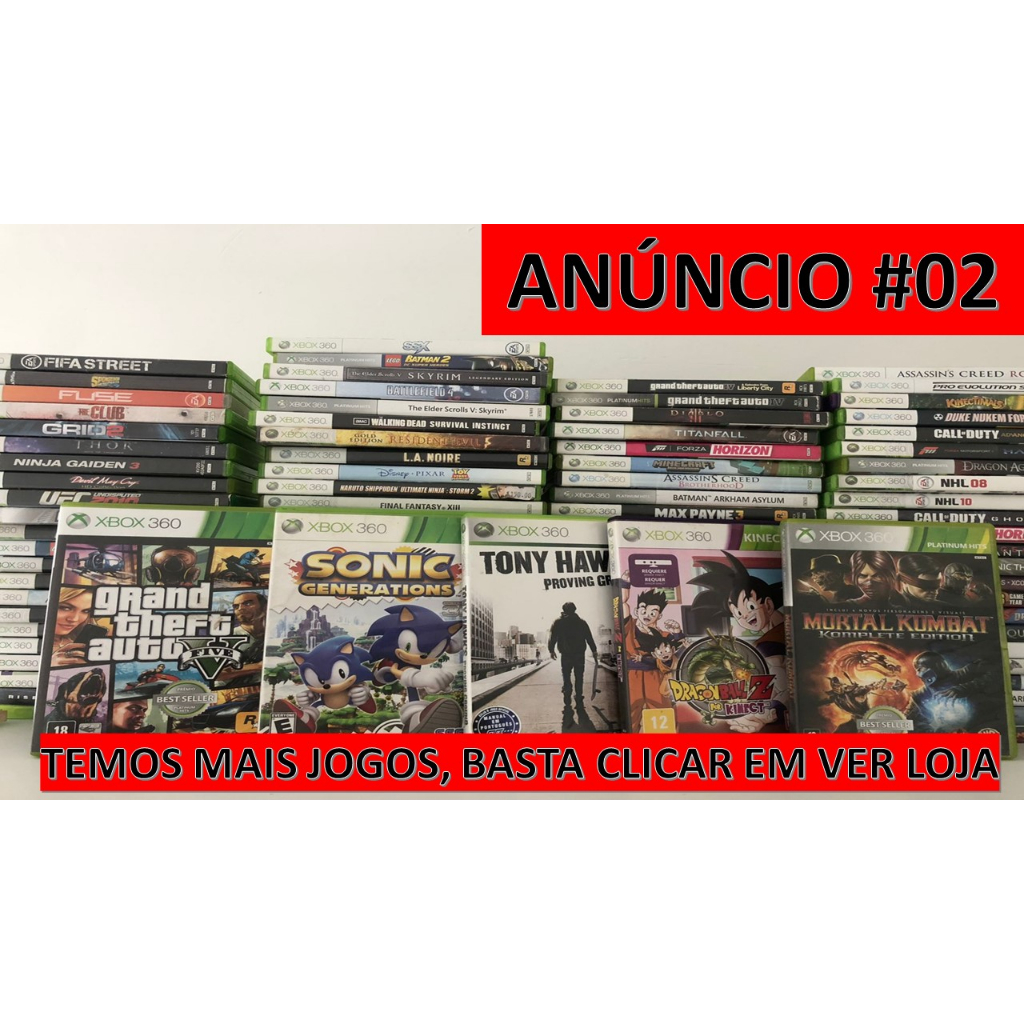 Jogos Xbox 360 Originais (Semi Usados)