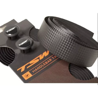 2 Fitas Guidão Preta Tsw Slim Padrão Carbono Bike Speed Road