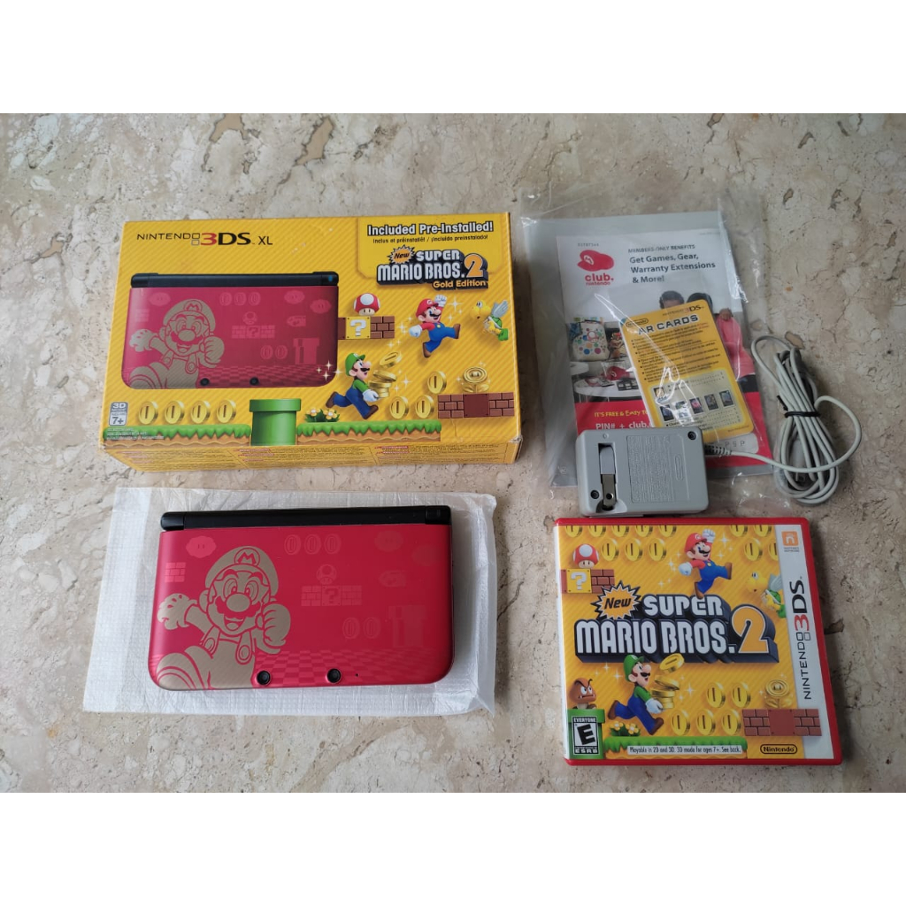 Nintendo 3DS XL New Super Mario Bros. 2 Gold Edition Desbloqueado
