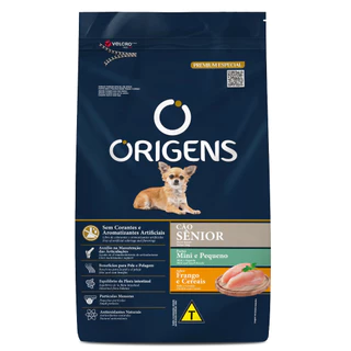 Origens Cães Sênior Portes Mini E Pequeno Sabor Frango E Cereais 10,1Kg