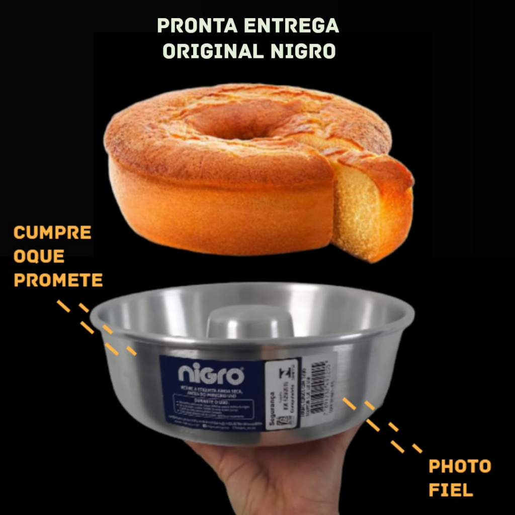 Forma de Pudim Nigro 24cm