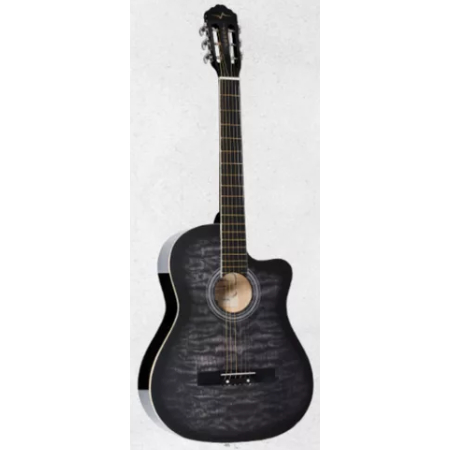 VOGGA Violão Aço Elétrico passivo Cinza VCE218 (PROMO)