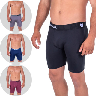 Kit C/3 Boxer CICLISTA Microfibra Long Leg Cuecas Box Conforto Elastico Reforcado Perfeita para Esportes Revenda