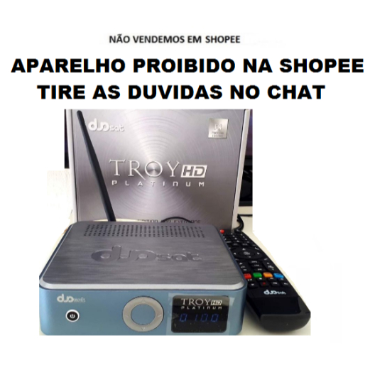 Receptor Duosat Troy Platinum K Shopee Brasil