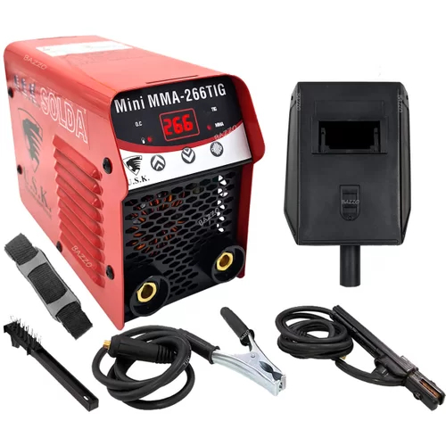 Maquina Solda Inversora Mini Mma 266 Tig Eletrodo USK 220V
