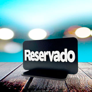 10 Placas RESERVADO para mesa Casamento - Pronto para Utilizar - ENVIO IMEDIATO