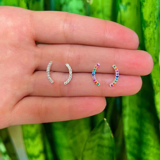 Brinco Earcuff Zirconia Prata 925 Legitima